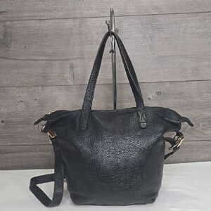Cuyana Textured Black Tote Bag